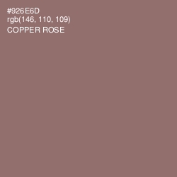#926E6D - Copper Rose Color Image